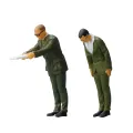 FEELLAB 1:64 Defeat Surrender Book Officer Soldiers Bow Male Miniature Doll Model Mini Sand Table Villain Garage Kits Ornaments. 