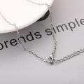 Key Spliceable Couple Pendant Necklace Stainless Steel Love Valentine's Day Gift Jewelry. 