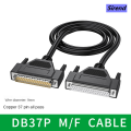 Sirend Pure Copper Db37 Extension Cord Male To Male To Female 37-Pin Cable Parallel Port Cable Serial Computer Data Cable. 