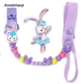 Anedshaop 2 IN 1 Baby Pacifier Toy Dual Use Clip Anti Lost Holder Chain Teether Hanger Newborn Dummy Holder 安抚奶嘴夹扣带. 