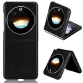 Litchi Texture Back Cover Phone Case For Tecno Phantom V Flip. 
