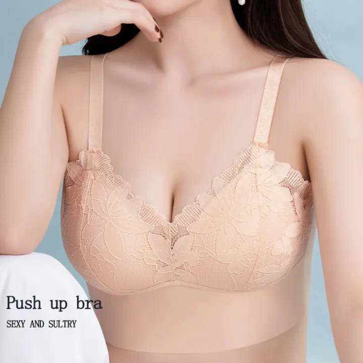 Seamless%20bra%20lace%20bra%20women%20underwear%20plus%20size%20bra%20fixed%20cup%20No%20Steel%20Ring%20anti-sagging%20thin%20bra%20push%20up%20bra%20gathered%20bra%20soft%20bra%20-%20Image%202