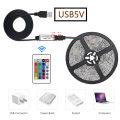 5V Rechargeable Usb Led Strip Lights Rgb Neon TV Gaming Wall Room Decor Led Ribbon Christmas Lights Festoon Atmosphere Lamp. 