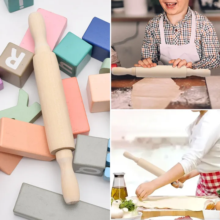 20Cm%20Mini%20Wooden%20Rolling%20Pins%20Solid%20Natural%20Wood%20Rolling%20Pin%20Fondant%20Dough%20Roller%20Kitchen%20Cooking%20Baking%20Tools%20Accessories%20Crafts%201Pcs%20-%20Image%202