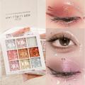  9-Colors Glitter Cherry Blossom Eyeshadow Palette Pearly Matte Charming Shimmer Eye Shadow Pallete Face Blush Makeup Pallet. 