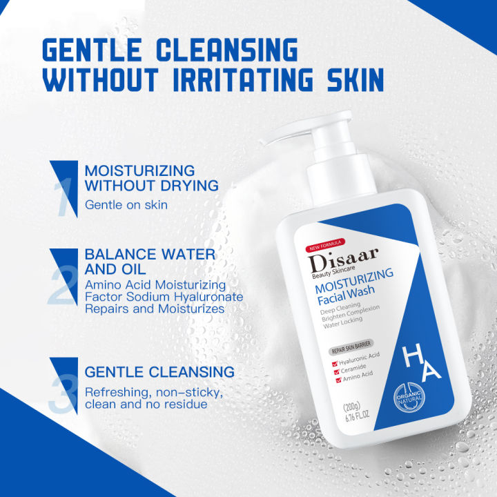 Disaar%20Moisturizing%20Face%20Wash%20Cream%20200g%20Hyaluronic%20Acid%20Foam%20Gel%20Deep%20Cleaning%20Brigheten%20Complexion%20Water%20Locking%20Facial%20Care%20-%20Image%204