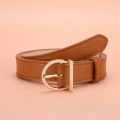 【NEW】 Women's Belt Fashion Pin Buckle Thin Belt Genuine Luxury Soft Belt Women With Cargo Pants Jeans Windproof Belt PU Leather Belt. 