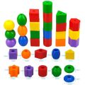 prank toys Lacing Beads Toy 25 Stringing Beads 3 Strings Educational Montessori Toys Toddler Crafts Autism Toys for Kids Preschool ChildrenParty Games Crafts. 