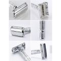 Clic Handle Razor Double-Edged erfly Twisted Opening T-Shaped 9-Speed Radical Adjustment Front Razor Uni Sent 5 Blade And Storage Box,without base. 