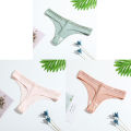 SMY 3PC Lady Cotton Panties Women Underwear Ladies Low-Waist Pantys T-back Breathable Panties. 