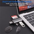 GOOJODOQ Card Reader Micro USB 2.0 Type C to SD Micro SD TF Adapter Accessories OTG Cardreader Smart Memory SD With Rope. 