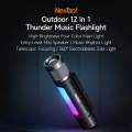 Nextool 12 In 1 Flashlight Home Outdoor Mini Speaker Highlight Telescopic Zoom Music Atmosphere Light For Camping Fishing Alarm. 