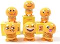 Smiling Face Spring Doll Emoji Shaking Head Smiley Dancing Toys Emoticon Bouncing Noddig Toy Figure Car Car Dashboard Table Party Decoration Pack of 6(Random). 