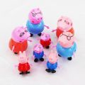 Peppa pig friend Action Figure Pelucia Anime Toys Boy girl gift set. 