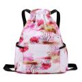 Summer Travel Backpack Children's Backpack Lightweight Waterproof Drawstring Bag Oxford Fabric Drawstring Bag Pink Bag Cute. 