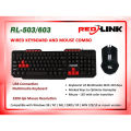 Redlink RL-503/603 USB Wired Keyboard & Mouse Standard 104 Keys Ergonomic Multimedia Keyboard for PC Computer Desktop Laptop Keyboard and Mouse Combo. 