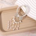 Ladies Hair Accessories Horsetail Buckle Elegant Sweet Hair Clips Women Hair Bun Maker Butterfly Tassel Hair Claw Korean INS Style Shaper DIY Hair Styling Tools Girls. 