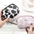 Cute Cow Pattern Coin Purse Women Card Wallet Students Double Pocket Zipper Bag ZH. 
