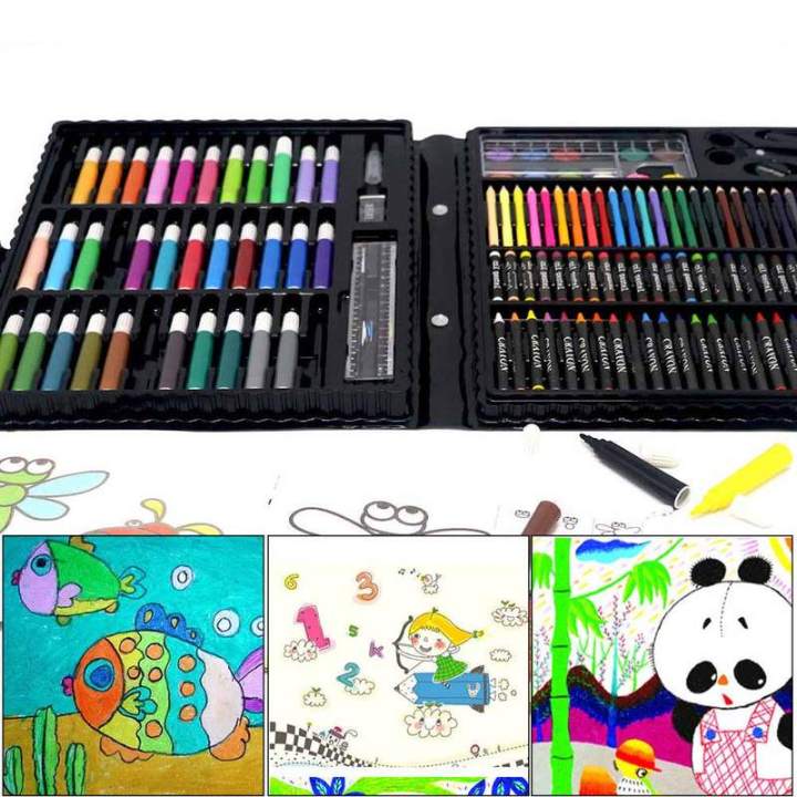 208%20Pieces%20Drawing%20Art%20Kit%20Kids%20Painting%20Drawing%20Art%20Set%20Watercolor%20Drawing%20Colored%20Pencils%20Sketch%20Pad%20Art%20Supplies%20For%20Paint%20Drawing%20School%20Kid%20Stationery%20-%20Image%204