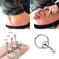 Titanium Steel Round Globe Belly Dance Spike Basic Belly Button Ring Spike for Piercing. 