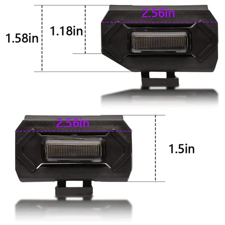4PCS%20Car%20LED%20Front%20Grill%20Lights%20External%20Grill%20Lamp%20Smoke%20Amber%20Light%20Replacement%20Car%20Accessories%20-%20Image%207