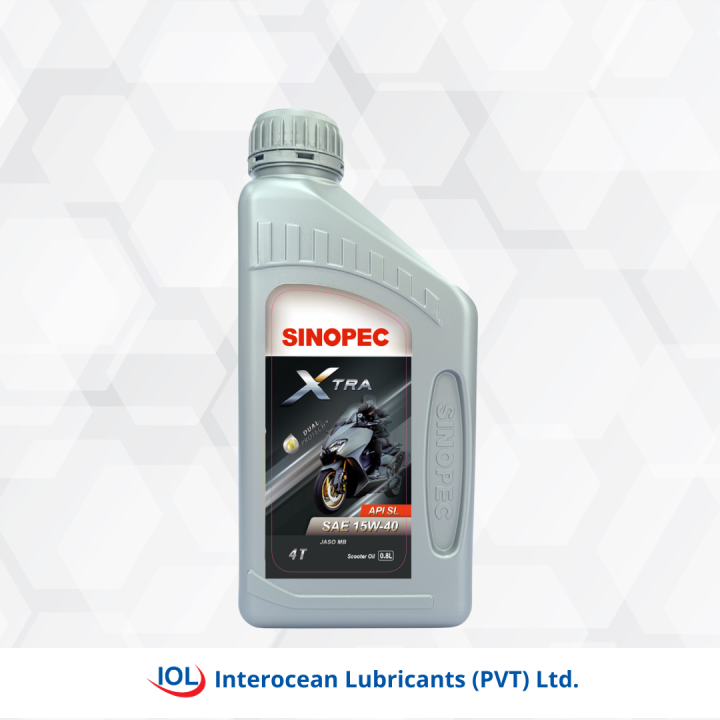 SINOPEC XTRA SN MB 15W-40 Motorcycle Engine Oil 0.8L