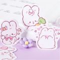 Sweet Journal 45PCS Lovely Kawaii Rabbit Series Stickers Album Diary Journal Decorative Scrapbooking DIY Sticker. 