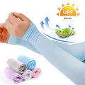 Ice Silk Sleeve Sunscreen Cuff Arm Sleeves Uv Sun Protect Anti-Slip Summer Men Women Gloves Outdoor Riding New. 