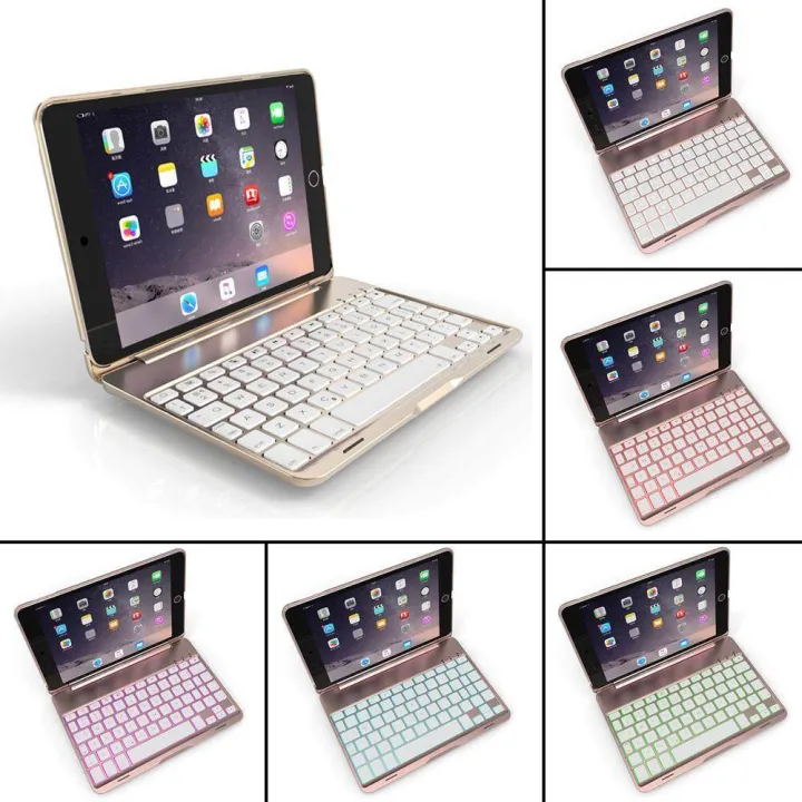 Keyboard%20Case%20Apple%20IPad%20Mini%204%207%20Colors%20Folio%20Backlit%20Light%20Colorful%20Bluetooth%20Keyboard%20Case%20With%20Executive%20Multi%20Function%20Case%20For%20IPad%20Mini%204%207.9%20Inch%20(Rose%20Gold)%20-%20Image%207