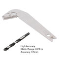 Drill Bit Sharpening Gauge Stainless Steel 0.5mm Accurate 118° Angle Drill Sharping Tool Drill Sharpening Gauge Drill Bits Gage. 