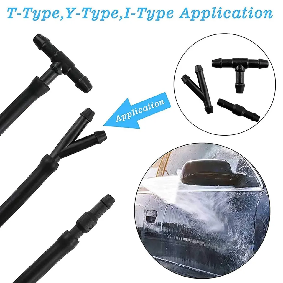 CPWUFIYD Windshield Washer Hose Kit - Washer Fluid Hose 3 Meter With 12 Pcs Hose - View #5