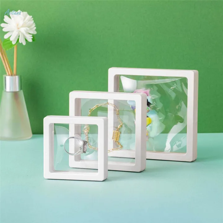 4%20Pieces%203D%20Floating%20Frame%20Display%20Case%20for%20Bracelet%20Necklace%20Medallions%20-%20Image%202