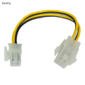 【ALLGOOD】Dolity 20cm 4 Pin Male to 4Pin Female PC CPU Power Supply Extension Cable Cord Connector Adapter. 