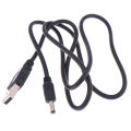 1Pc USB to DC 3.5mm Power Cable USB A Male to Jack Connector 2A Power Cable. 