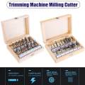 Router Bits Set 1/4'' 1/2'' Shank Hand Tools DIY Trim Trimming Machine Milling Cutter Tool. 
