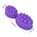 3D Silicone Molds for Soaps Making 3 Cavities Massage Bar Soap Molds for DIY Oval Shape Essential Oil Soaps Resin Crafts Tools. 