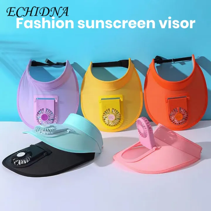 ECHIDNA Sunshade Hat Ultralight 2-in-1 Sunshade Hat with 3-Speeds Fan