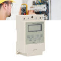 Electronic Timer Switch, Digital Display 220V 25A Time Control Switch with Capacitor for Electric Box. 
