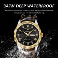 POEDAGAR Luxury Business Man Wristwatch Waterproof Luminous Date Week Men Watch for Men Quartz Clock Leather Men's Watches. 