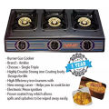 Gas cooker Triple Burner. 