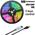 5V Rechargeable Usb Led Strip Lights Rgb Neon TV Gaming Wall Room Decor Led Ribbon Christmas Lights Festoon Atmosphere Lamp. 