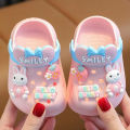 Yfashion Children Cute Cartoon Clogs Summer Beach Slippers Sandals Cave Hole Baby Shoes For Boys Girls Aged 1-4. 