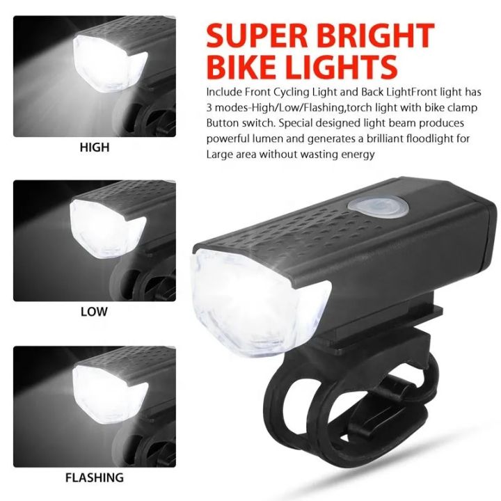 USB%20Rechargeable%20Bike%20Light%20Set%20Front%20Light%20with%20Taillight%20Easy%20to%20Install%203%20Modes%20Bicycle%20Accessories%20for%20the%20Bicycle%20-%20Image%202