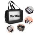 Washbag Transparent Toiletry Bag – Large Size | Portable Travel Organizer for Men and Women | Practical Storage Pouch PVC Waterproof Stain Resistant Makeup Cosmetic Bag – 1Pcs. 