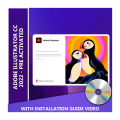 Adobe Illustrator CC 2022 (Pre Activated) - with installation guide. 