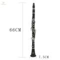 B Flat Beginner Clarinet with Strap Professional Bakelite Tube for Professionals Orchestra Stage. 