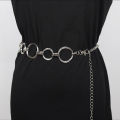 Metal Polygon Geometry Belts for Women Dress Waist Chain Gold Silver Color Female Simple Elegant Style Chain Belt. 