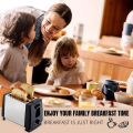 2-Slice Electric Fully Automatic Toaster Multifunctional Breakfast Machine. 