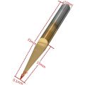 9Pcs 0.1mm 10 Degree Flat Bottom PCB Tools DIY Engraving Bit Titanium Coated Carbide CNC Router Tool. 