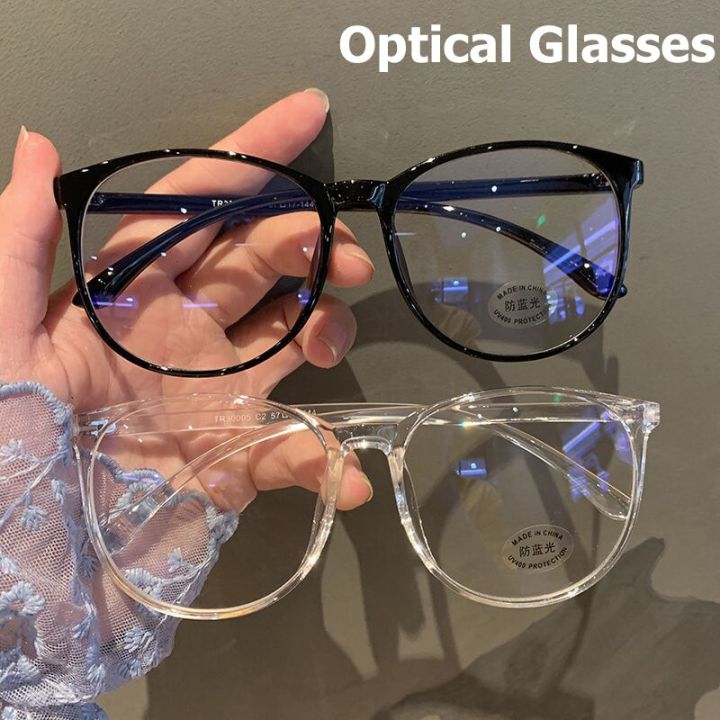 Blue Light Blocking Glasses Vintage Transparent Round Frame Clear